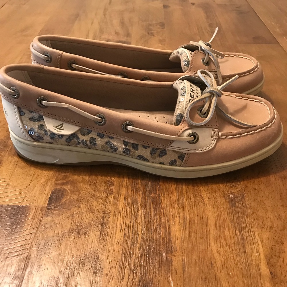 Sperry Top-Sider Leopard Sequin Boat Shoes
